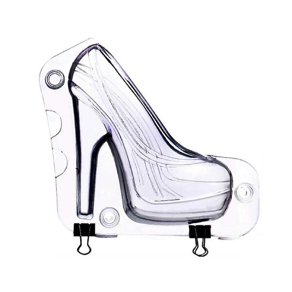 3D Woman High Heel Shoe Chocolate Fondant Cake DIY Pastries Baking Tool Maker Mold