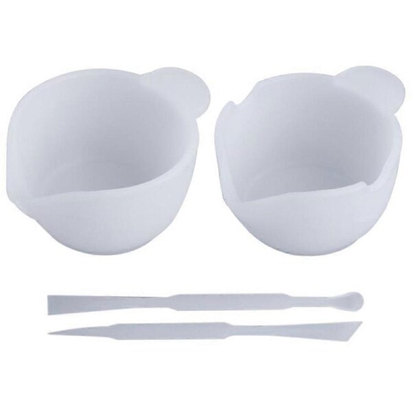 4Pcs Silicone Epoxy Resin Mixing Cups Stirrers DIY Jewelry Making Tools Kits