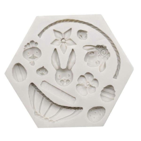 Dessert Mold Food Grade Non-stick Heat-Resistant Flexible Wide Application Multipurpose Harmless Easter Bunny Egg Chocolate Making Dessert Mold Home S