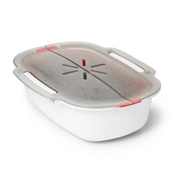 Microwave Steamer BPA Free Heat-resisting PP Non-stick Vegetable Cookware Steamer for Kitchen