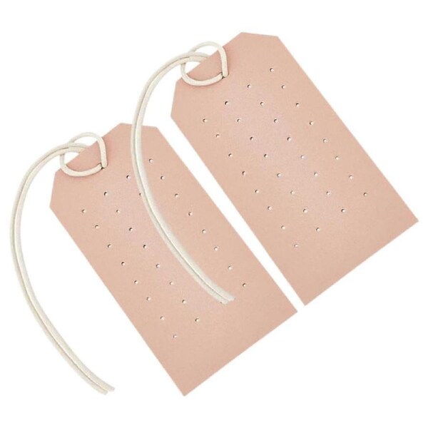 Earring Holder Organizer Set 2pcs DoubleSided PU Leather Hanging Display for Travel and Home