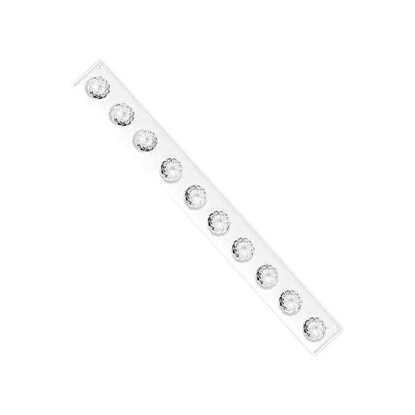 Wall Mounted Jewelry Organizer Clear Acrylic Necklace and Bracelet Holder with Multi Hooks Space Saving