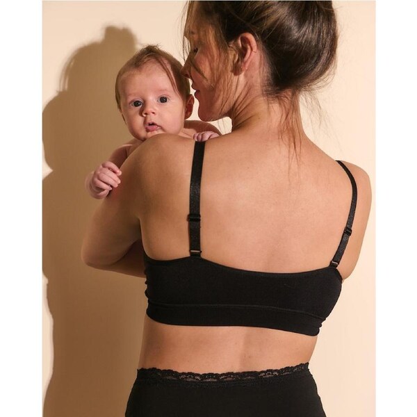 Seamless Nursing Bralette Black Black / XL