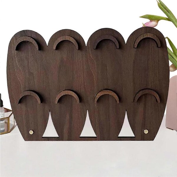 Jewelry Organizer Wooden Bracelet and Watch Stand Rustic Display for Boutiques SpaceSaving