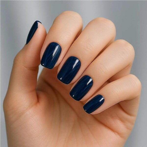 Reusable Press On Nails with HandPainted Detail, Long Lasting Salon Quality, L Under the Sea