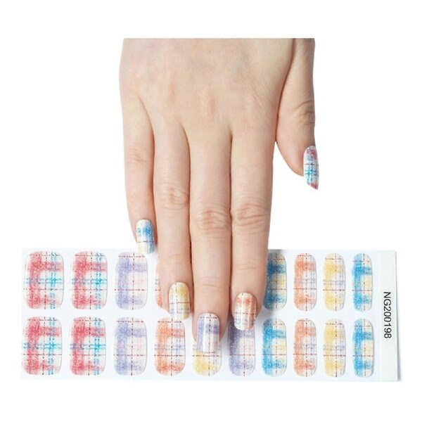 Nail Art Gel Patches Self Adhesive Waterproof Long Lasting Salon Quality Press On Nails