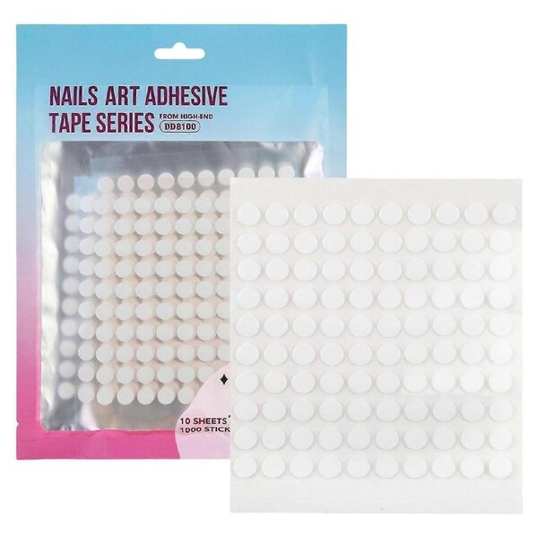 Double Sided Adhesive Tape for Press On Nails, Strong Clear Mounting Tape for Indoor and Outdoor Use