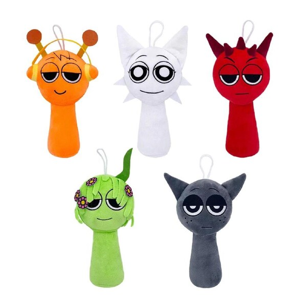 HOLALA 5 Pcs Plush Toy Set Soft Stuffed Animals & Pillows-A
