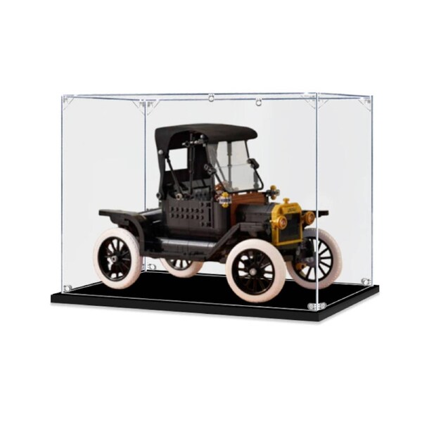 Acrylic Display Case for LEGO 11376 Icons Ford Model T Figure Storage Box Dust Proof Glue Free