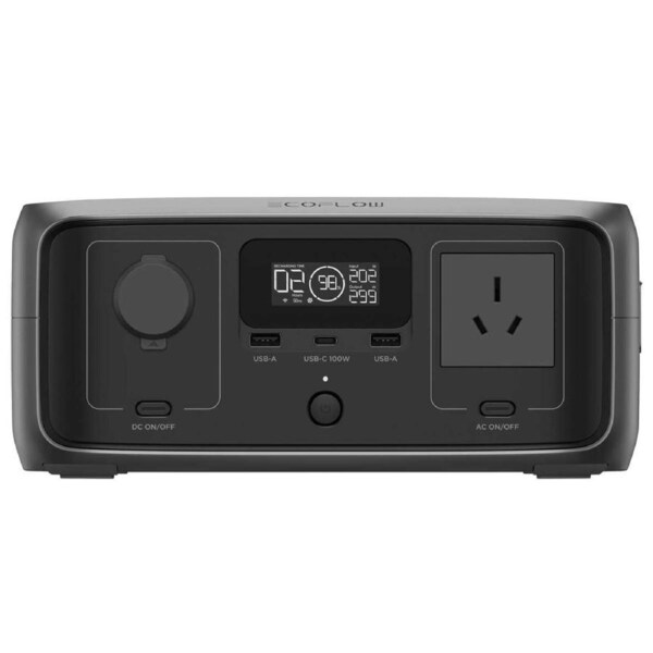 EcoFlow RIVER 3 Portable Power Station EFRIVER3-AU - GaN Technology, 1 Hour Fast Charging, 5 Output Ports, LFP Battery, 300W Total Output