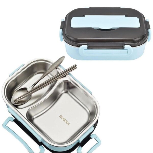 Velocity Insulation Bento Lunch Box Food Warmer Container for School Office Blue
