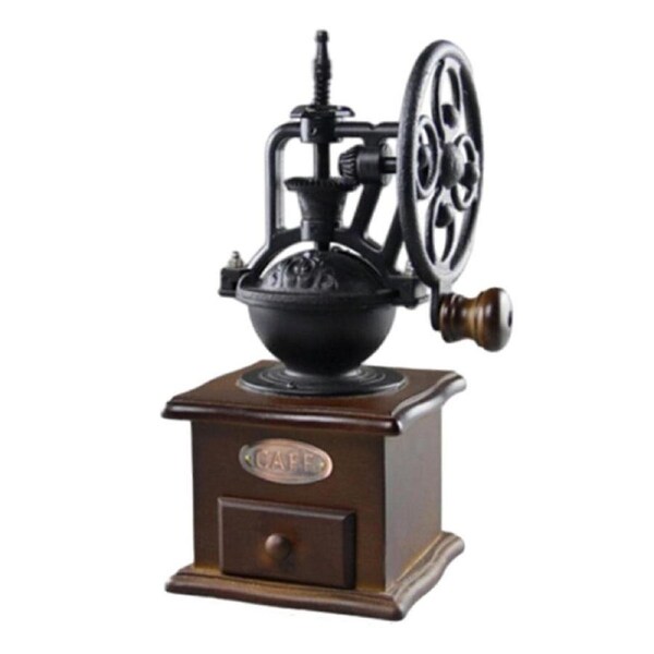 Velocity Vintage Manual Coffee Grinder Wheel Design Retro Handmade Coffee Mill Grinders