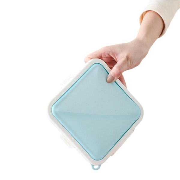 Velocity Reusable Sandwich Boxes Storage Box Lunch Box Food Storage Case-Blue