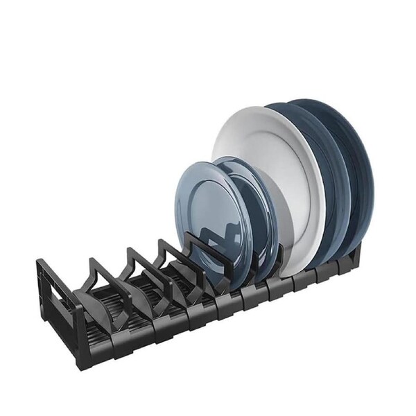 Velocity Adjustable Aluminum Dish Drainer Drawer Plate Drying Rack Organizer Kitchen Accessory