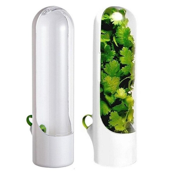 Velocity Kitchen Fresh Herb Saver Vegetables Keeper for Refrigerator Herbs Storage Container