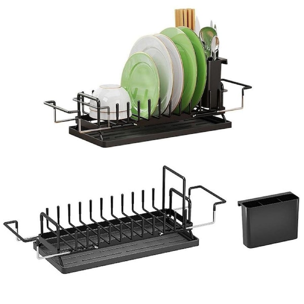 Velocity Expandable Sink Dish Drying Rack Over Sink Dish Drainer for Kitchen Counter