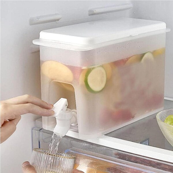 Velocity 3.5L Cold Ice Kettle with Faucet Fruit Drink Dispenser Beverage Container for Kitchen Home Party Bar