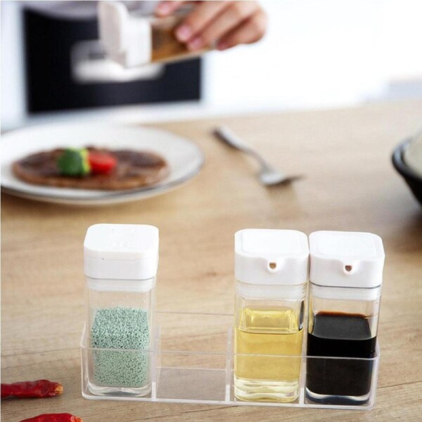 Velocity 4-Pieces Set Kitchen Seasoning Box Spice Jars