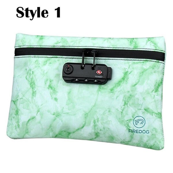 Velocity 17x 24.5 cm Colorful Smell Proof Bag Pouch Case Container with Lock Purple