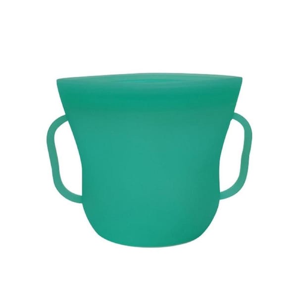 Velocity Reusable Silicone Food Storage Bags Snack Storage Pouch Green