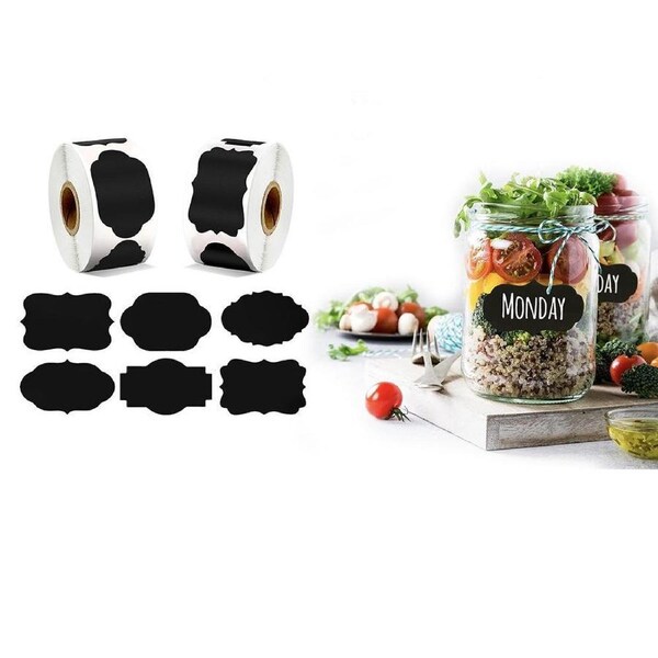 Velocity 600-Pieces Chalkboard Labels Drinking Cup Bottle Identification Writable Stickers