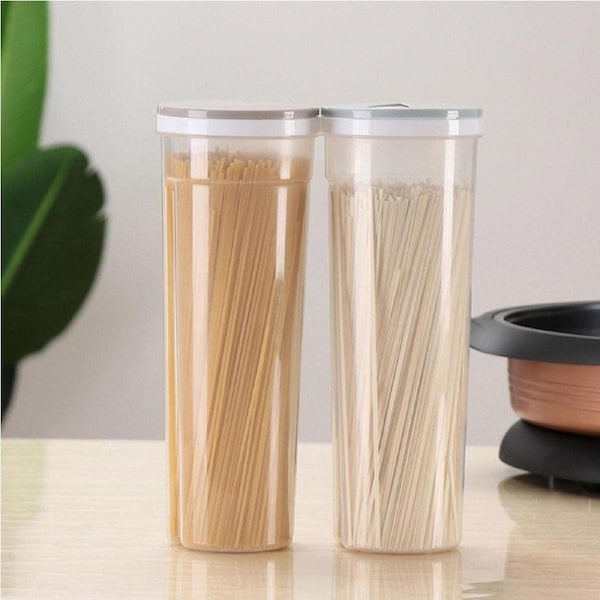 Velocity 4-Pieces Pack Food Storage Spaghetti Noodle/Pasta Containers-Blue