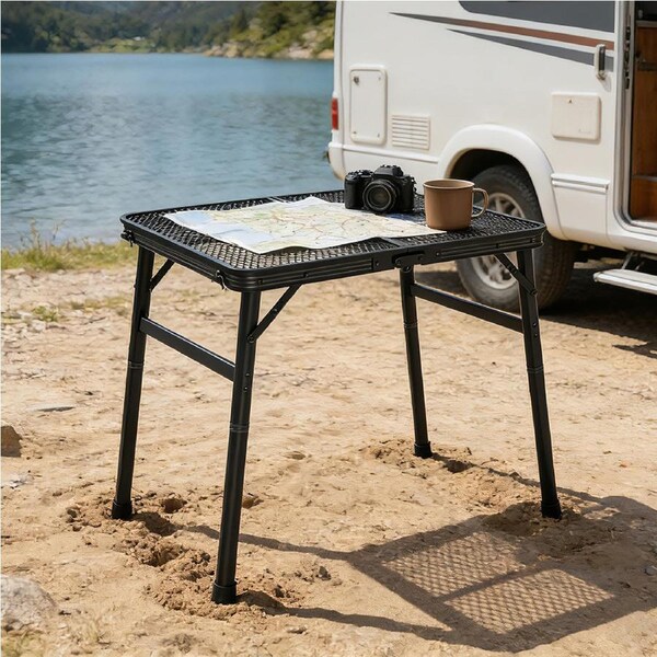 Levede Camping Table Mesh Desktop Lightweight Portable Folding Grill Desk
