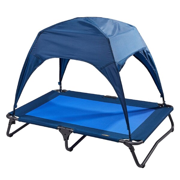 Canine Canyon Pet Canopy Cot 99cm - Shade & Stability for Indoor/Outdoor Use
