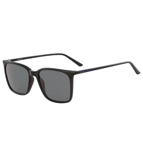 Calvin Klein Men's Sunglasses CK18534S 001 Black Square 56mm Acetate Frame