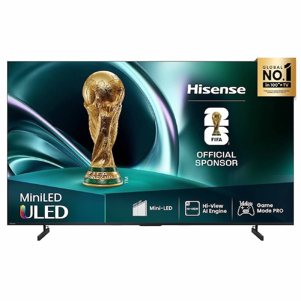 Hisense 75 Inch Mini-LED ULED 4K Smart TV with Dolby Atmos & 144Hz Gaming