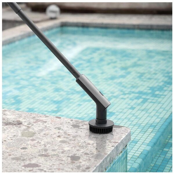 HOTO Cordless Spin Scrubber - Rechargeable - 300 RPM - 3 Replaceable Brush Heads