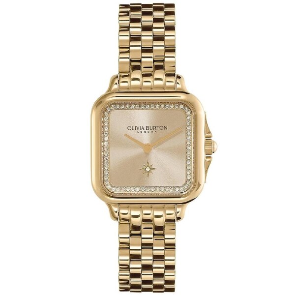 Olivia Burton Gold Steel Dial Women's Watch 24000084