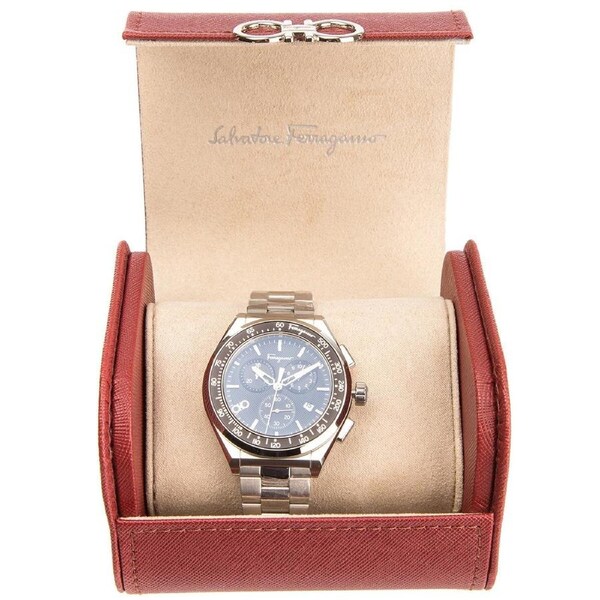 Salvatore Ferragamo 1898 Chrono Sport Guilloche Dial Men's Watch SFUI00821