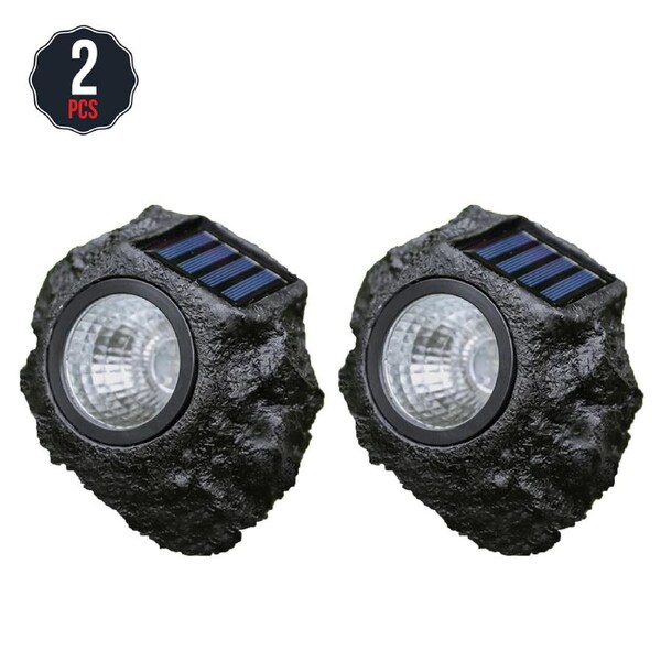 Solar LED Rock Spotlight 2 Pack