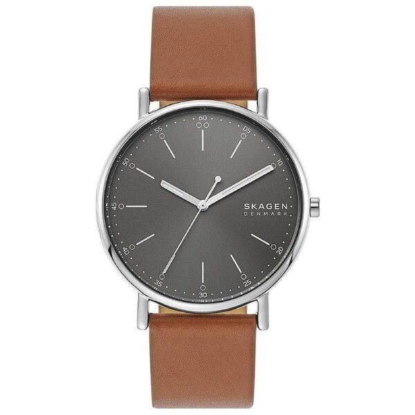 Skagen Signatur Brown Leather Men's Watch SKW6578