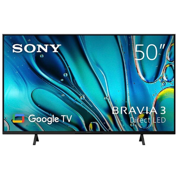 Sony 50 Inch BRAVIA 3 4K HDR Google TV - Dolby Vision, Wi-Fi 6e, Smart Features
