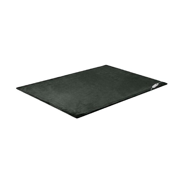 Bedra Electric Throw Rug Washable Heated Blanket Flannel Winter Warm Charcoal