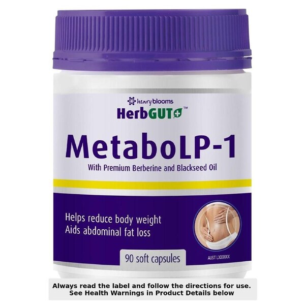 Henry Blooms HerbGut + MetaboLP-1 90 Capsules