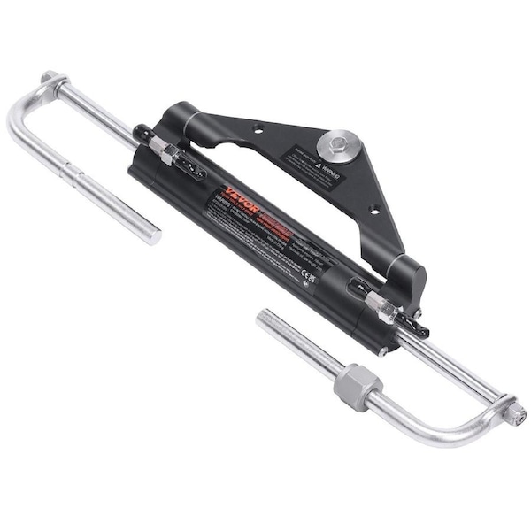150HP Hydraulic Outboard Steering Kit Boat Marine System, Built-in Two-Way Lock Cylinder, 150HP Pump and High-Strength Nylon Hose for Single Station, Single-Engine use