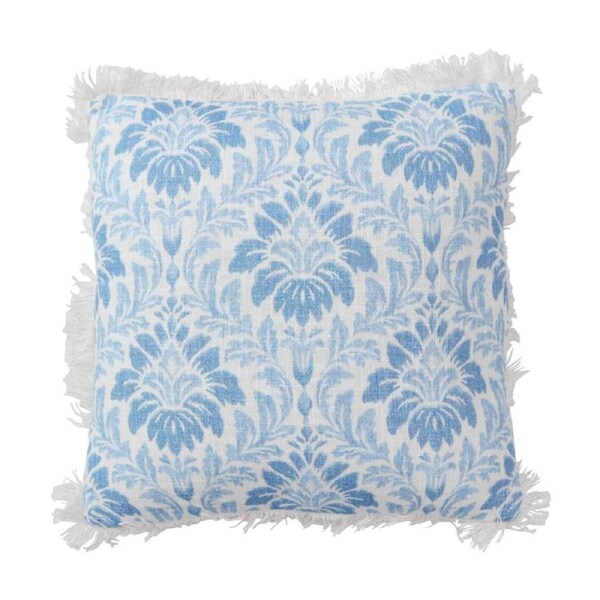 LVD Anaya Blue/White Decorative Home/Living Decor Cushion/Pillow 50x50cm