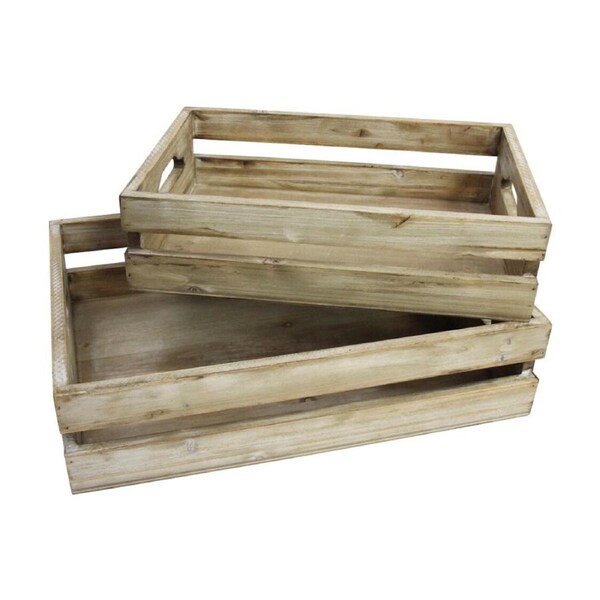 2pc LVD Rustic/Farmhouse Utility Boxes Home & Living Decor Small Medium