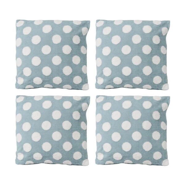 4PK LVD Spottie Blue Spots/Dots Decorative Home/Living Decor Cushion 43x43cm