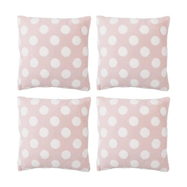 4PK LVD Spottie Pink Spots/Dots Decorative Home/Living Decor Cushion 43x43cm