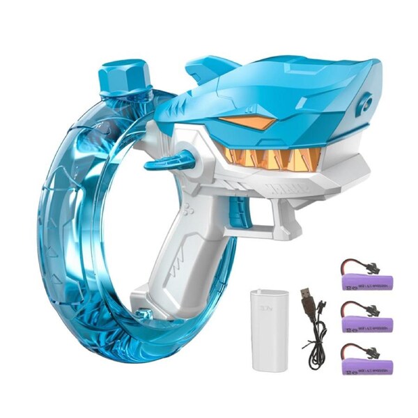 HOLALA Electric Shark Water Gun Outdoor Fun for Adults Kids-Blue