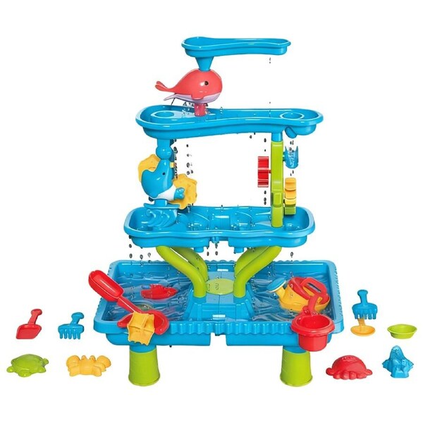 HOLALA Kids Sand Water Table Summer Activity Toy-07