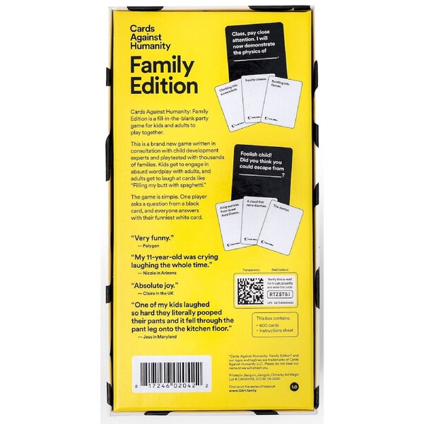 Cards Against Humanity Family Edition Game