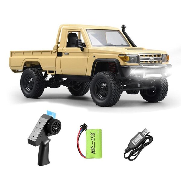 HOLALA 1/12 RC Rock Crawler 2.4GHz All-Terrain Pickup for Adults-Yellow