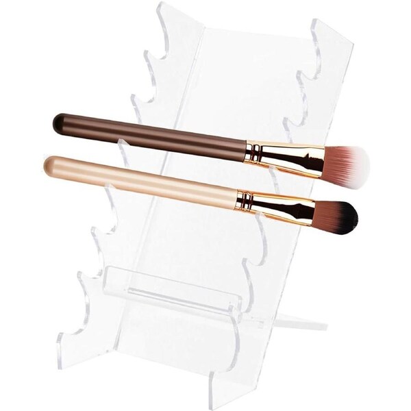 Velocity Makeup Brush Holder Desktop Acrylic Clear