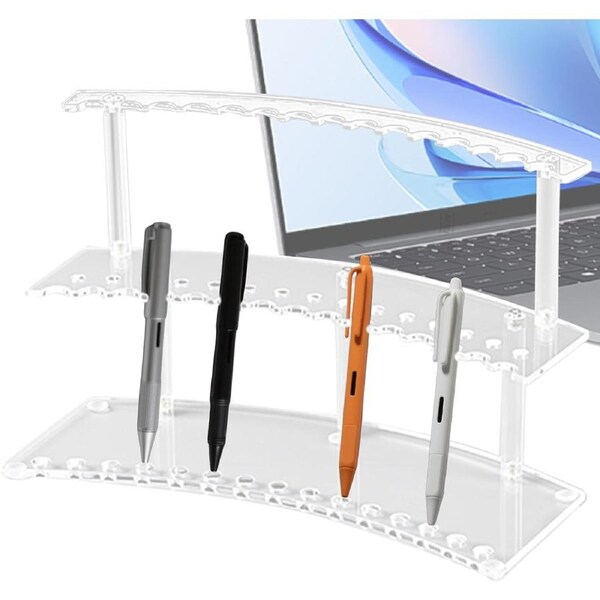 Velocity Pen Holder Desktop Acrylic Stationery Organiser for Students