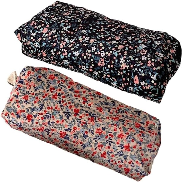 Velocity Pencil Case Aesthetic Floral Corduroy for Boys and Kids